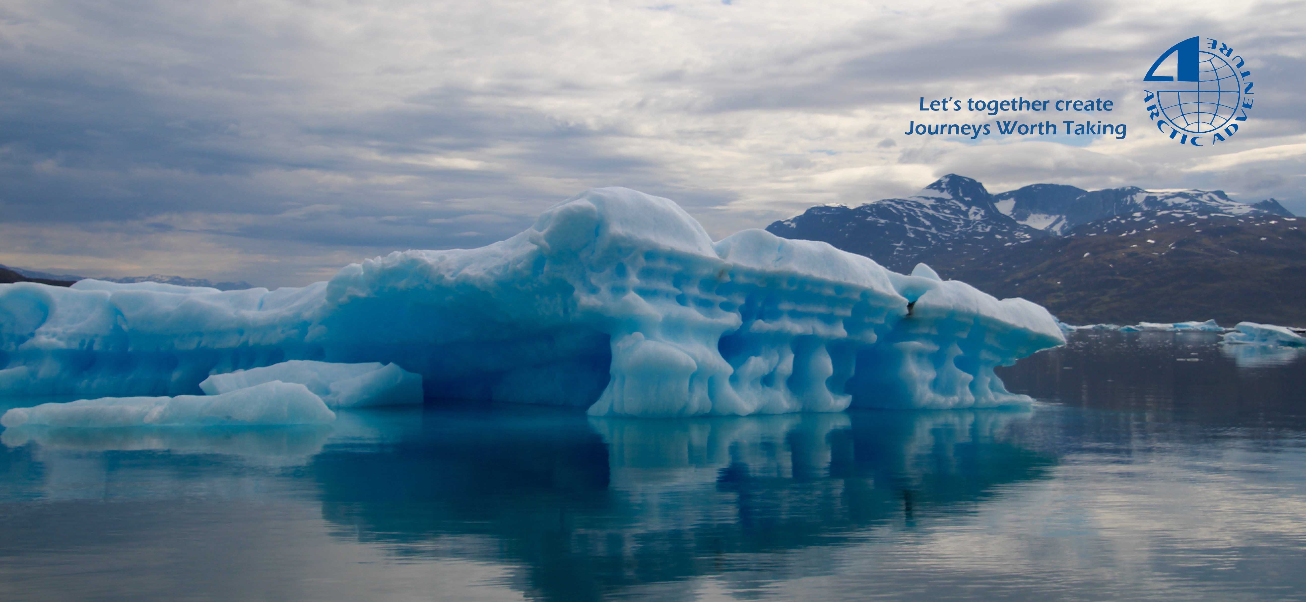 icebergs melting in Greenland Arctic Adventure